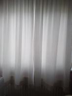 Draperieën voor twee vensters kleur creme doe een bod, Ophalen, 100 tot 150 cm, Zo goed als nieuw, Crème