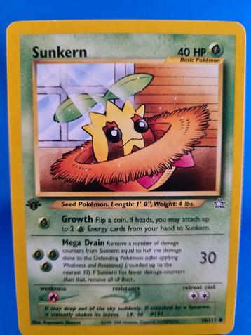 Sunkern 78/111 - Neo Genesis (1st edition), Envoi, Utilisé