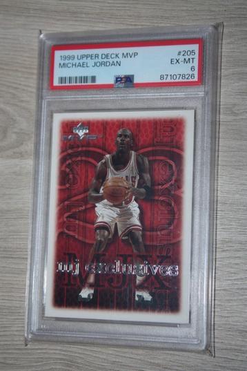 Graded Card Michael Jordan 1999 upper deck MVP, PSA nr 205 beschikbaar voor biedingen