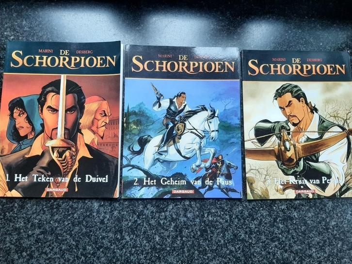 Strips 'de Schorpioen', Boeken, Stripverhalen, Zo goed als nieuw, Meerdere stripboeken, Ophalen of Verzenden