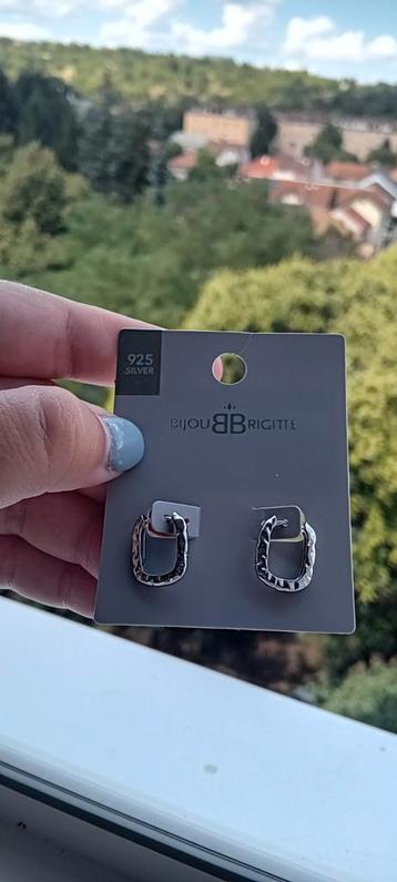 Boucles d'oreilles en argent, Enlèvement ou Envoi, Comme neuf