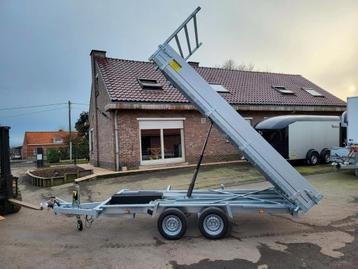 Anssems electrische 3 kant kipper. 3m55 x 1m78 x 30.