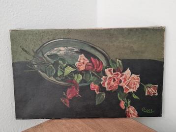 Zeer mooi schilderij op doek -stilleven naar constanze balwé beschikbaar voor biedingen