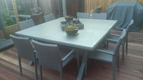 Tuinset voor 6 of 12 personen, Tuin en Terras, Tuinsets en Loungesets, Zo goed als nieuw, Tuinset, Ophalen