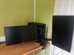 PC Gamer + 2 écrans + support d’écran, Computers en Software, Ophalen, Gebruikt, Virtual Reality, AMD Ryzen 5