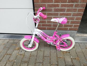 12 inch fiets, roze, zo goed als nieuw. beschikbaar voor biedingen