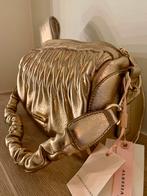 Gouden handtas Alessia Massimo, Handtassen en Accessoires, Tassen | Damestassen, Ophalen of Verzenden, Nieuw, Handtas