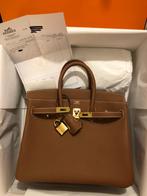 Authentic Hermes Birkin 25 Togo Gold GHW, Envoi, Neuf