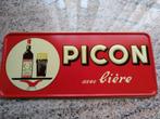 Picon bierbord op geëmailleerd bord, Ophalen of Verzenden, Zo goed als nieuw, Reclamebord