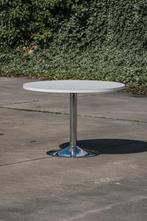 Ronde tafel met Chrome tulip poot, Huis en Inrichting, Ophalen, Zo goed als nieuw