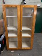 Houten vitrinekast, Ophalen, 100 tot 150 cm, 150 tot 200 cm, 25 tot 50 cm