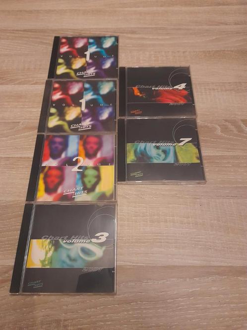 Chart hits 2001 volume 1 2 3 4 en 7, Cd's en Dvd's, Cd's | Verzamelalbums, Gebruikt, Dance, Ophalen of Verzenden