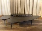 Eiken salontafels set van 3, Huis en Inrichting, Tafels | Salontafels, Ophalen, 100 tot 150 cm, Zo goed als nieuw, 150 tot 200 cm