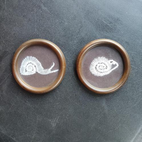 Kadertjes met kant, Hobby en Vrije tijd, Kantklossen, Zo goed als nieuw, Ophalen of Verzenden