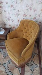 Fauteuil “crapaud” clubzetel in oker fluweel, Ophalen