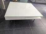 Table de salon laquée blanc, Huis en Inrichting, Ophalen, Gebruikt, 50 tot 100 cm, Vierkant