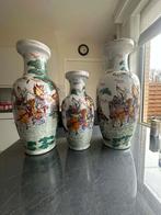 3 Chinese vazen, Huis en Inrichting, Woonaccessoires | Vazen, Ophalen, Zo goed als nieuw, Wit, 50 tot 75 cm