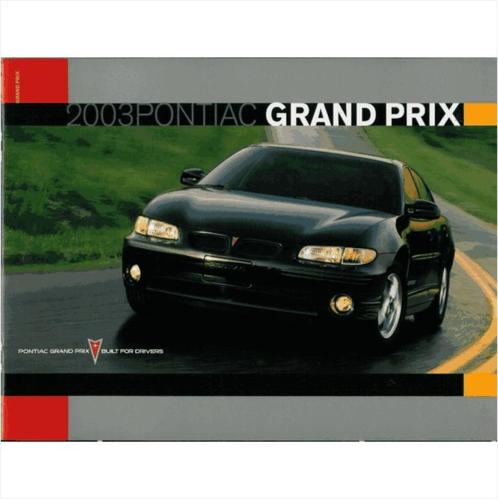 Pontiac Grand Prix Brochure 2003 #1 Engels, Livres, Autos | Brochures & Magazines, Utilisé, Enlèvement ou Envoi
