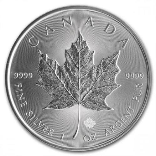 Canada 2015- 1 Oz Maple Leaf zilver € 32,00 Op voorraad: 2, Postzegels en Munten, Edelmetalen en Baren, Zilver, Ophalen of Verzenden