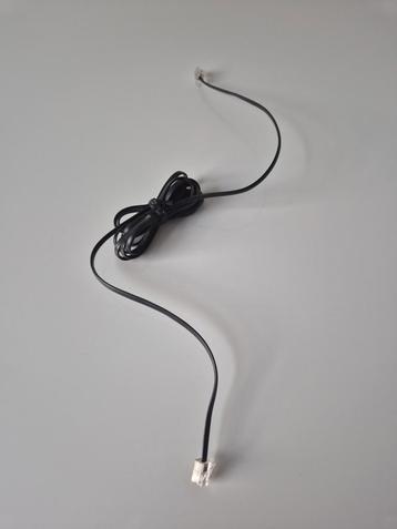 Câble téléphonique noir – Idéal pour téléphone fixe ou modem beschikbaar voor biedingen