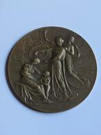 Medaile Brons eeuwfeest "Compagnie Belge d'Assurances ...", Ophalen of Verzenden, Brons