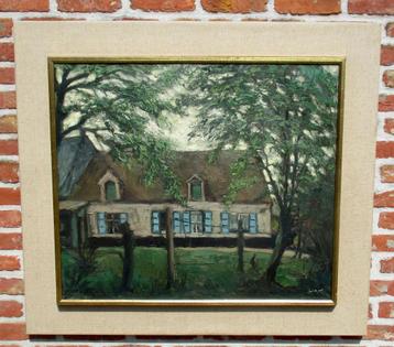 Juul  De Cort  ( 1918 - 1999 ) Hoevezicht ( groot werk ) beschikbaar voor biedingen