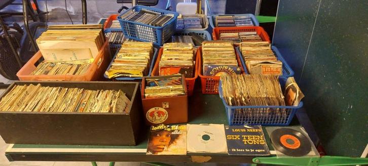 collection de +- 800 disques 45 T, 33T maxi pour dancing, Cd's en Dvd's, Vinyl | Verzamelalbums, Gebruikt, Overige genres, Ophalen