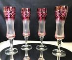 Kristal V.S.L Glazen Champagne Gekleurd Antiek✨😍💑👌, Antiek en Kunst, Ophalen of Verzenden