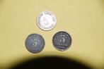 Deutsches Reich : 3 différents 5 Reichspfennig, Enlèvement ou Envoi, Allemagne, Série
