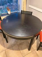 Tafel en 6 stoelen, Huis en Inrichting, Ophalen, Gebruikt, 100 tot 150 cm, Rond