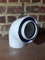 Concentrische 90 bocht rookgasafvoer 80/125 (alu - ppe), Bochten, Aluminium, Ophalen of Verzenden, Zo goed als nieuw