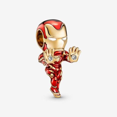 Pandora Nieuwe Marvel Avengers Iron Man bedel 14K, Bijoux, Sacs & Beauté, Bracelets à breloques, Neuf, Pandora, Or, 1 bracelet à breloques