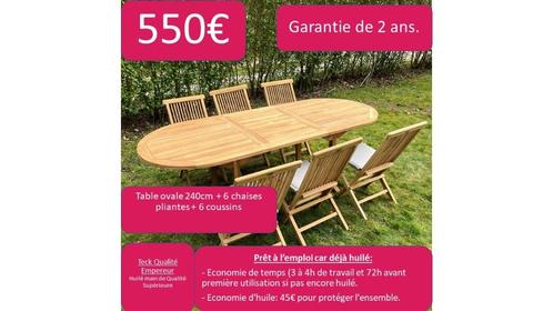 Negen! Opruiming aan het einde van het seizoen Tuin teak, Tuin en Terras, Tuinsets en Loungesets, Nieuw, Loungeset, Teakhout, Meer dan 8 zitplaatsen