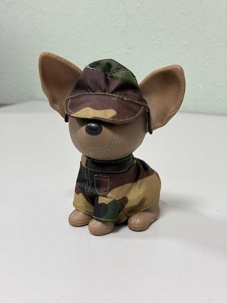 Chihuahua spaarpot militair camouflage camo leger army hond, Verzamelen, Spaarpotten, Zo goed als nieuw, Dier, Kunststof, Ophalen of Verzenden