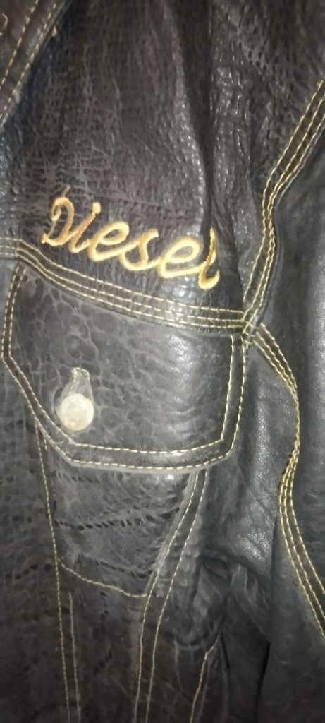 Diesel leather jacket, Kleding | Heren, Jassen | Winter, Nieuw, Maat 56/58 (XL), Zwart, Verzenden