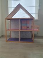 houten poppenhuis, Kinderen en Baby's, Speelgoed | Poppenhuizen, Ophalen, Zo goed als nieuw, Poppenhuis