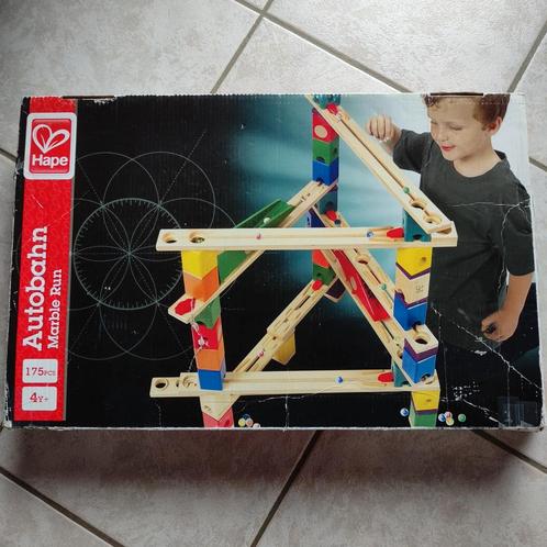 Hape duurzame knikkerbaan hout., Kinderen en Baby's, Speelgoed | Speeltafels, Gebruikt, Ophalen of Verzenden