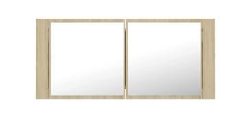 Badkamerkast met spiegel en led. 100 x 12 x 45 cm beschikbaar voor biedingen