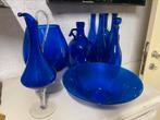 Diverse glaswerk decoratie, Ophalen, Blauw