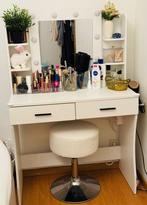 Make-up Tafel met spiegel & verlichting, Ophalen, Zo goed als nieuw