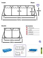 Intex zwembad, Ophalen, 200 tot 300 cm, 80 tot 120 cm, Zo goed als nieuw
