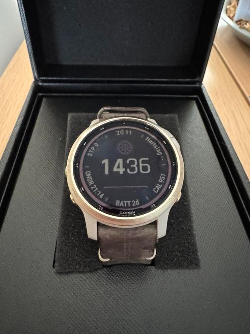 Garmin fenix 6s pro solar, Handtassen en Accessoires, Sporthorloges, Zo goed als nieuw, Ophalen