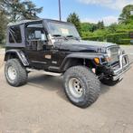 Jeep Wrangler, Auto's, Jeep, Zwart, 2000 kg, Leder en Stof, Zwart