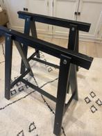 houten schragen 2x zwart, Ophalen, Gebruikt, Minder dan 70 cm