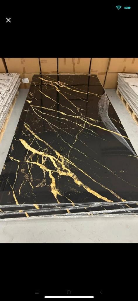 Panneau mural en marbre blanc or noire or et plusiere model, Bricolage & Construction, Métaux, Neuf, Enlèvement ou Envoi