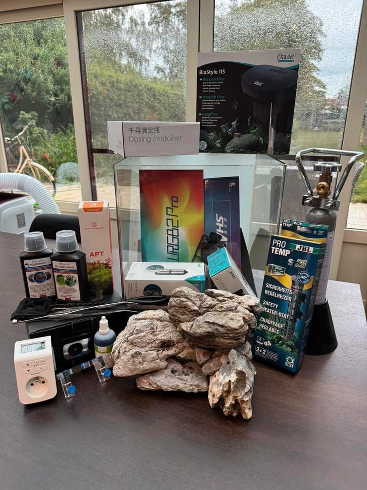Complete High-tech aquarium set met garantie, Dieren en Toebehoren, Vissen | Aquaria en Toebehoren, Zo goed als nieuw, Ophalen
