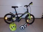 Vélo 16 POUCES (apd 4 ans), casque, petites roue, Ophalen, Zijwieltjes, 16 tot 20 inch, Zo goed als nieuw