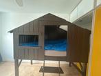 Bed 1p boomhut bruin 90x200cm, hoogte 220cm, Ophalen, Gebruikt, 90 cm, Eenpersoons