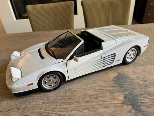 Pocher Ferrari Testarossa cabrio wit schaal 1-8, Hobby en Vrije tijd, Modelauto's | 1:5 tot 1:12, Gebruikt, Auto, 1:5 t/m 1:8