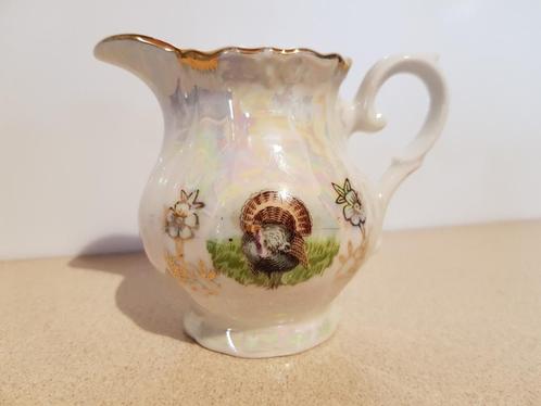 Vintage parelmoer melkkannetje, Antiek en Kunst, Antiek | Servies los, Ophalen of Verzenden